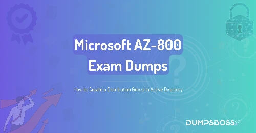 How to Create a Distribution Group in Active Directory