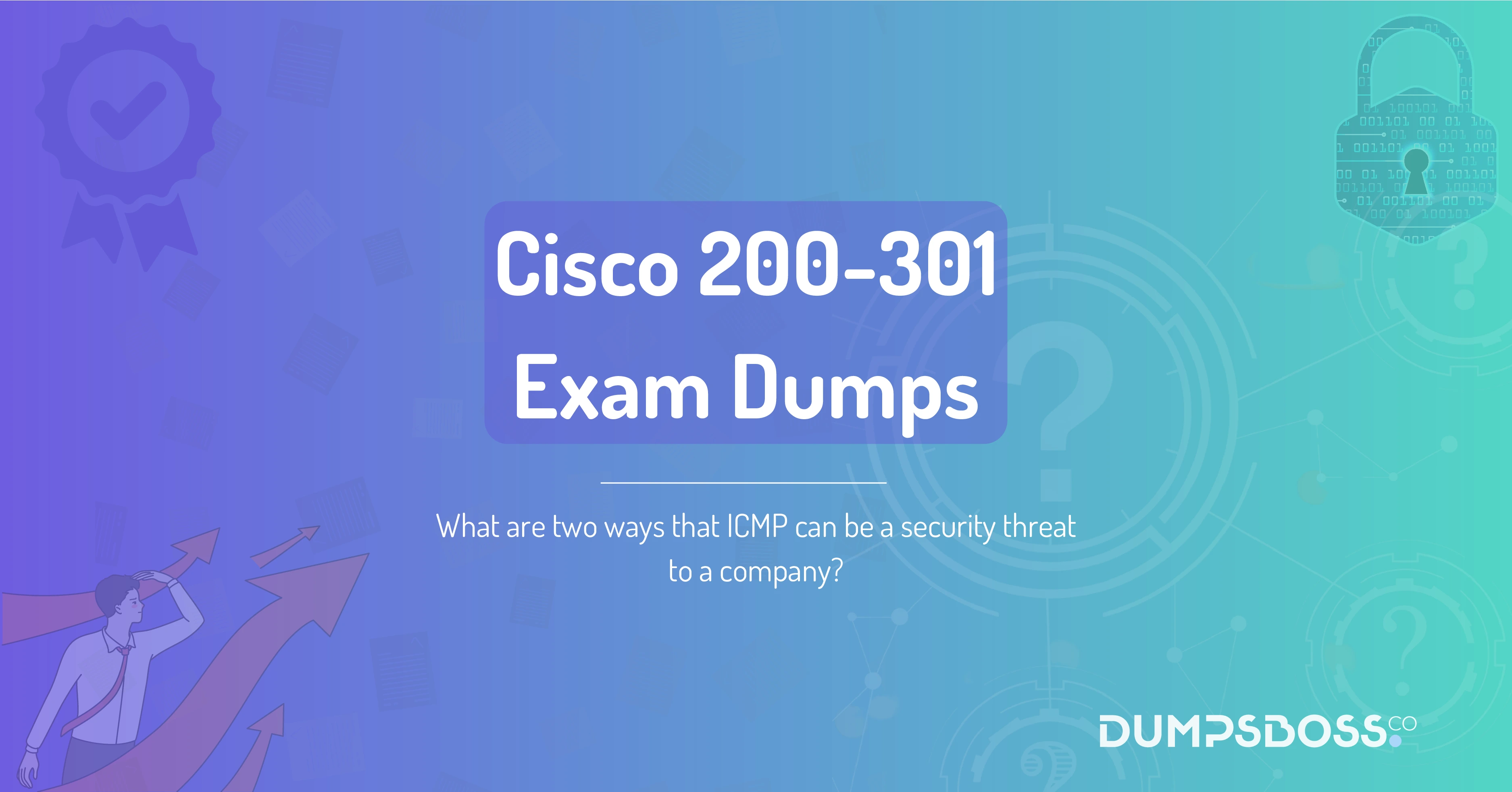 What are two ways that ICMP can be a security threat to a company? (Choose two.)