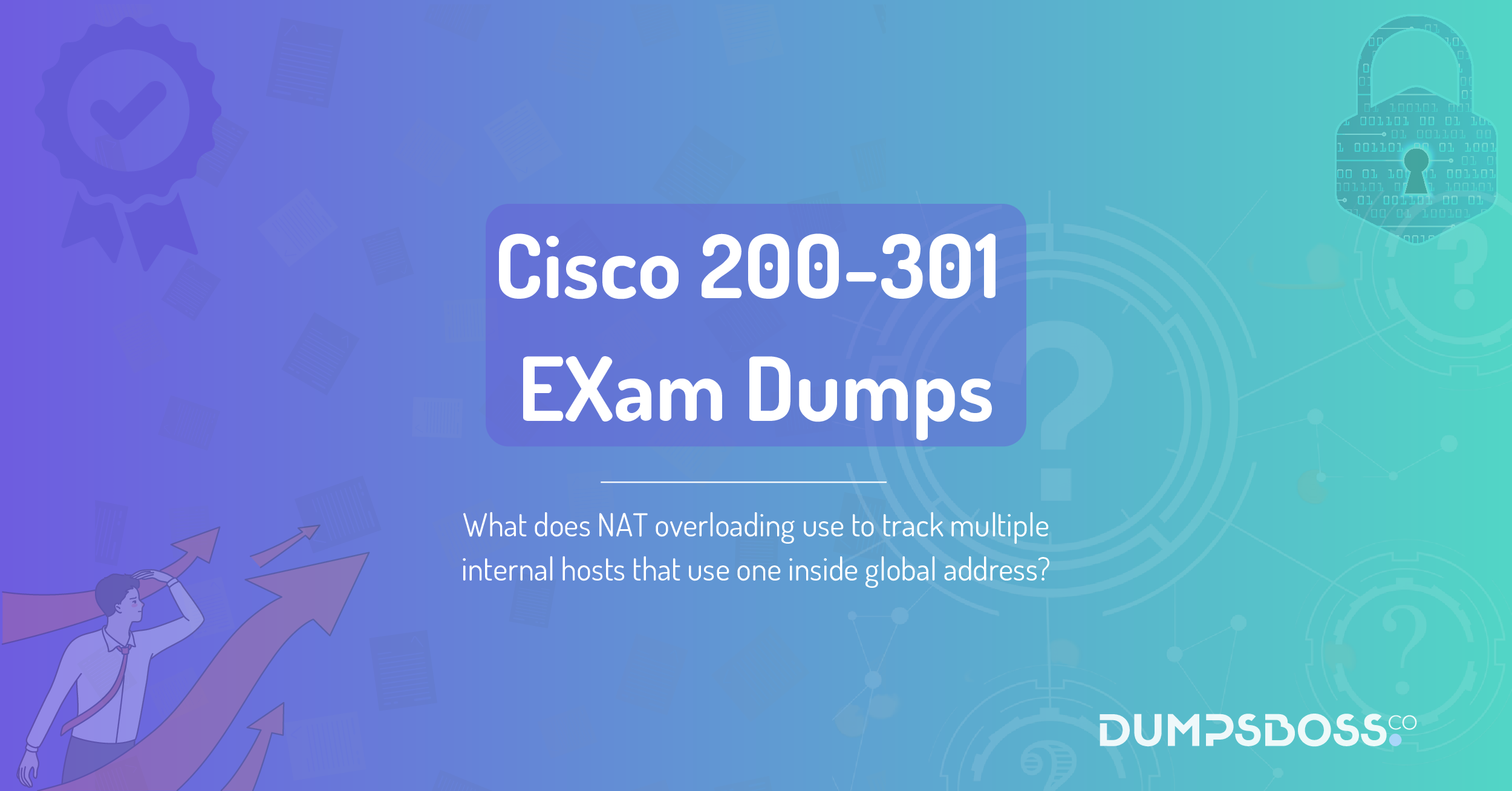 What does NAT overloading use to track multiple internal hosts that use one inside global address?