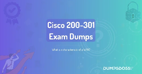 What is a characteristic of a WAN?