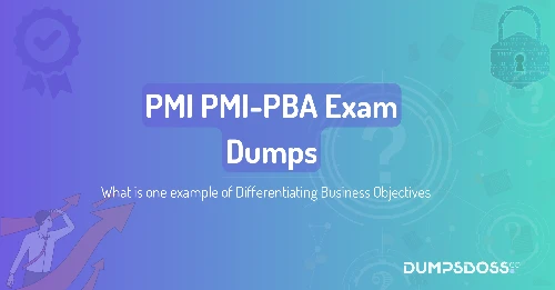 What is one example of Differentiating Business Objectives