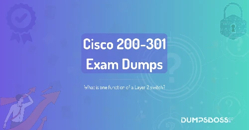 What is one function of a Layer 2 switch?