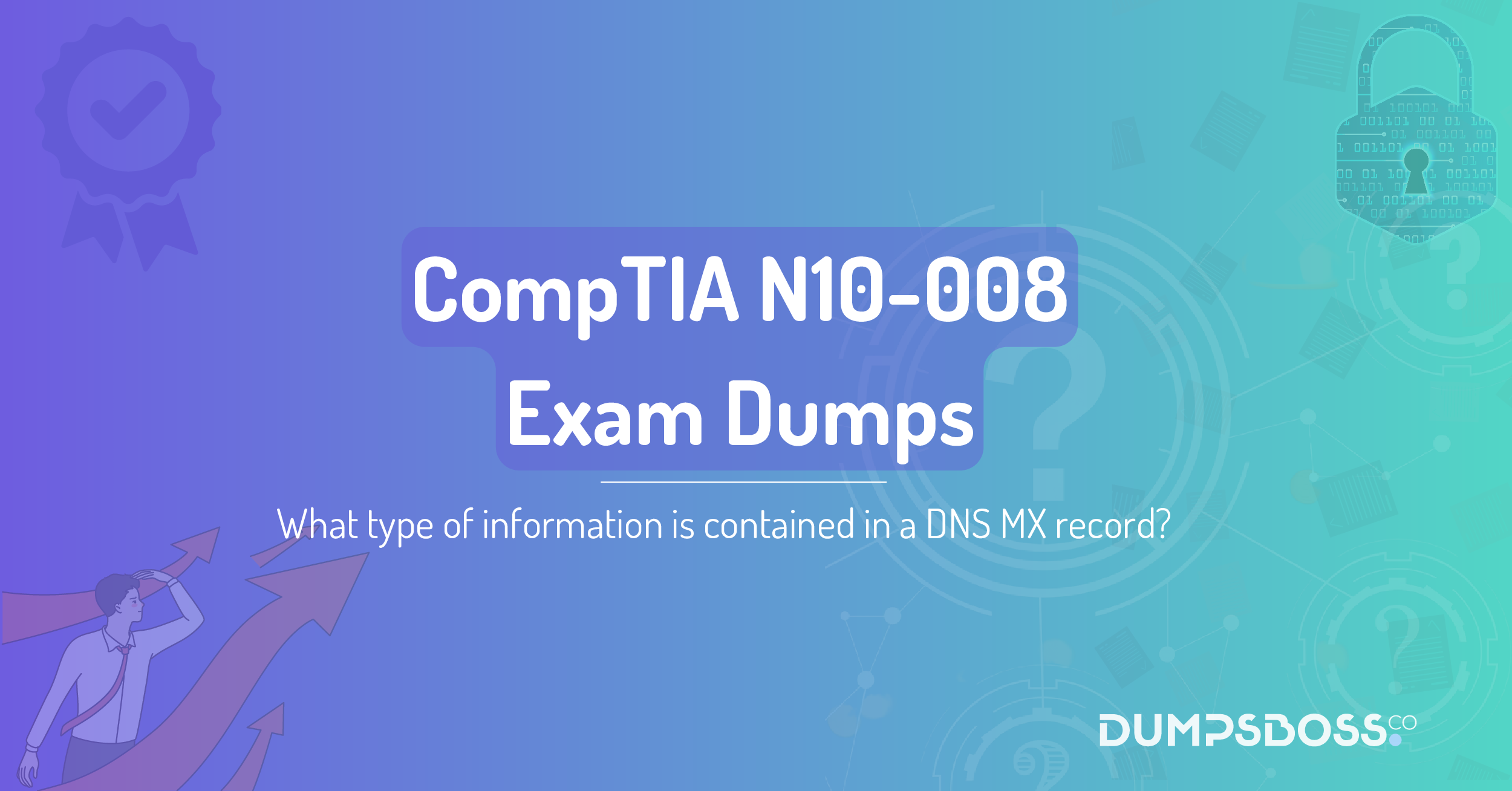 What type of information is contained in a DNS MX record?