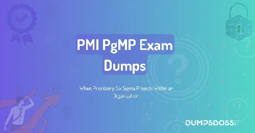 When Prioritizing Six Sigma Projects Within an Organization: