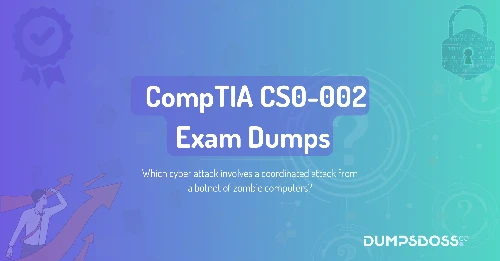Which cyber attack involves a coordinated attack from a botnet of zombie computers?