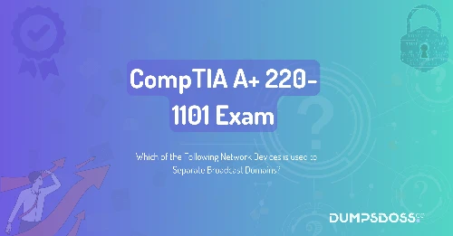 Which of the Following Network Devices is used to Separate Broadcast Domains?