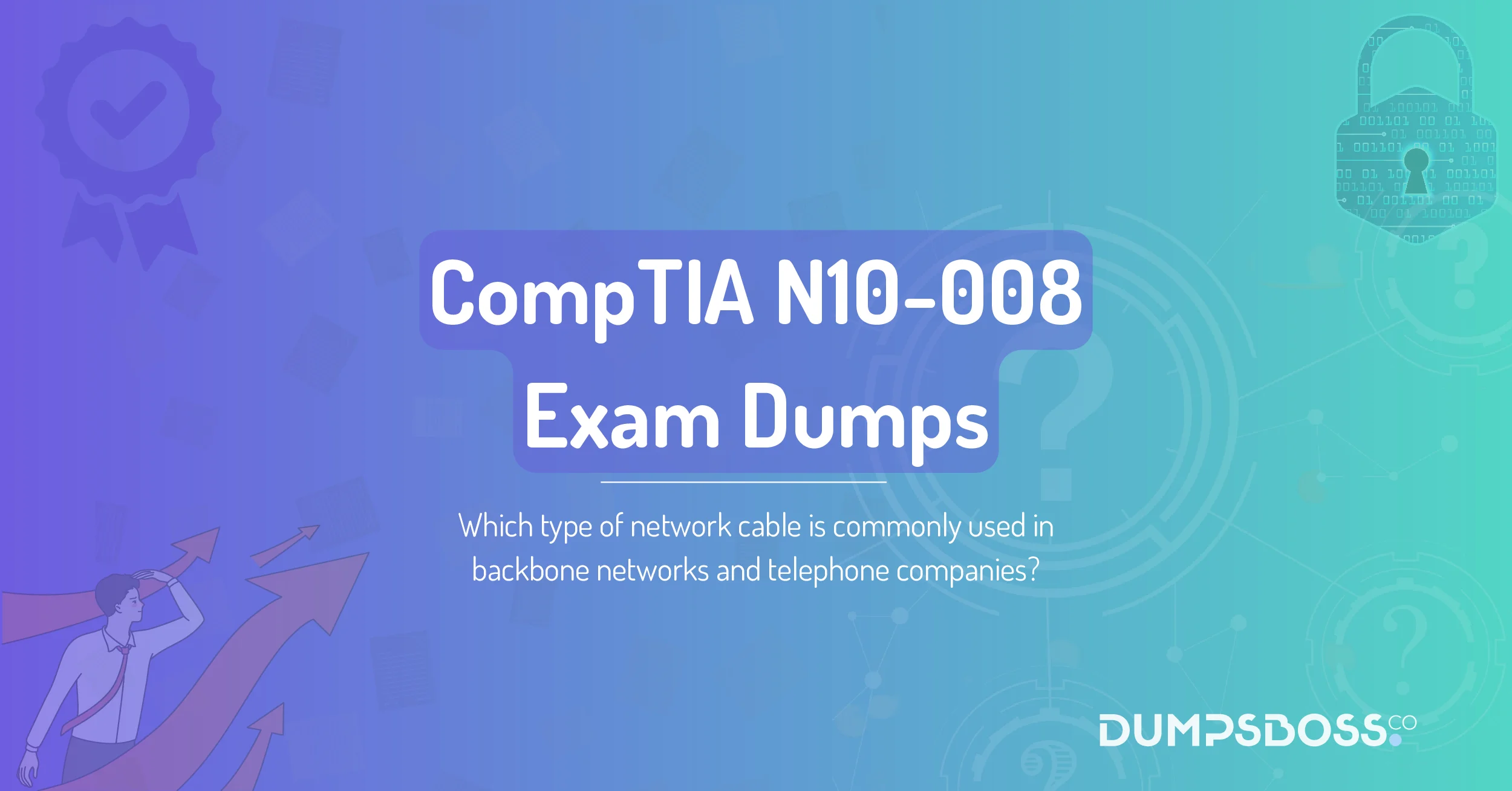 Which type of network cable is commonly used in backbone networks and telephone companies?