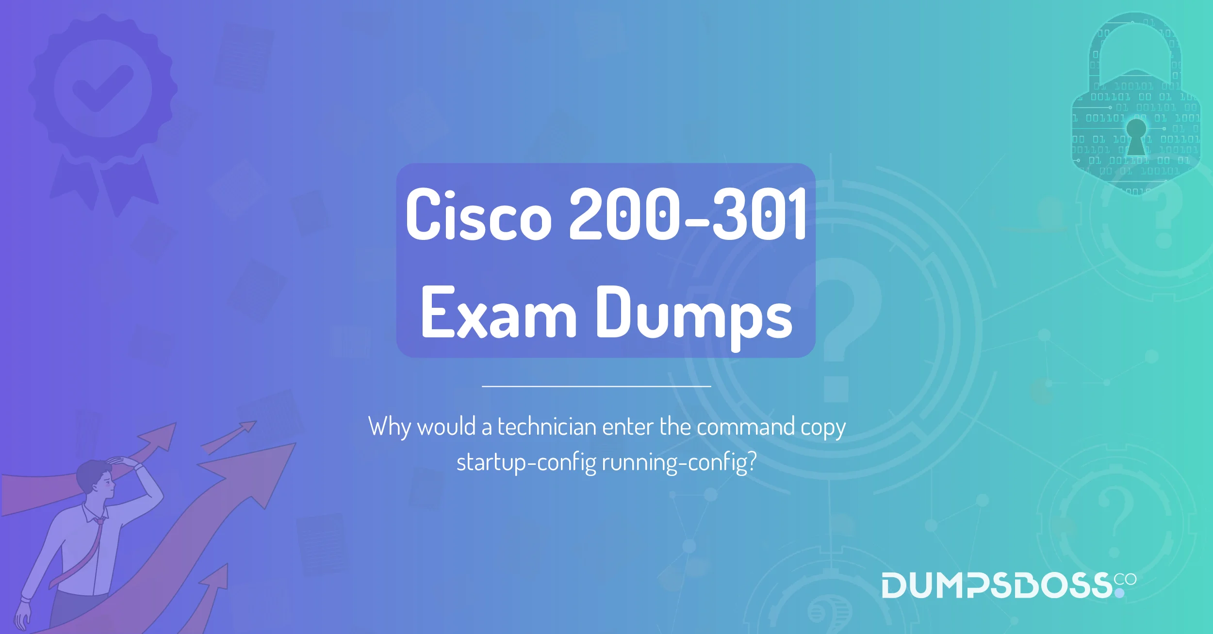 Why would a technician enter the command copy startup-config running-config?