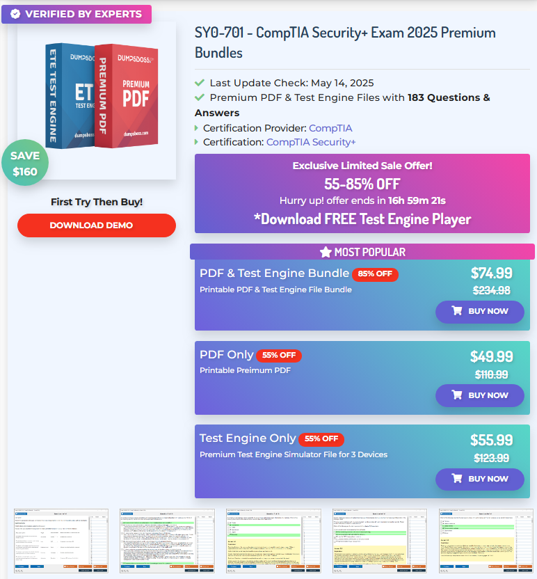CompTIA SY0-701 Exam