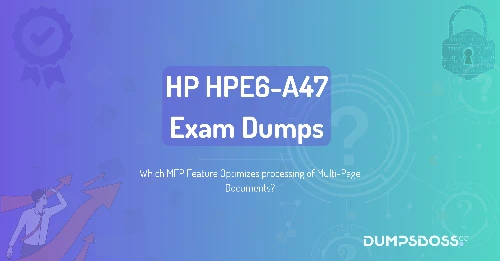 Which MFP Feature Optimizes processing of Multi-Page Documents?