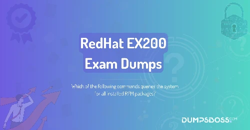 Which of the following commands queries the system for all installed RPM packages?