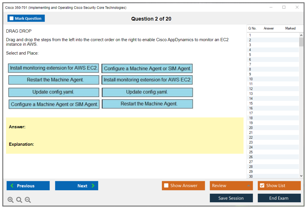 Cisco 350-701 (Implementing and Operating Cisco Security Core Technologies (SCOR 350-701)) Exam Simulator Test Engine Exam Prep 2