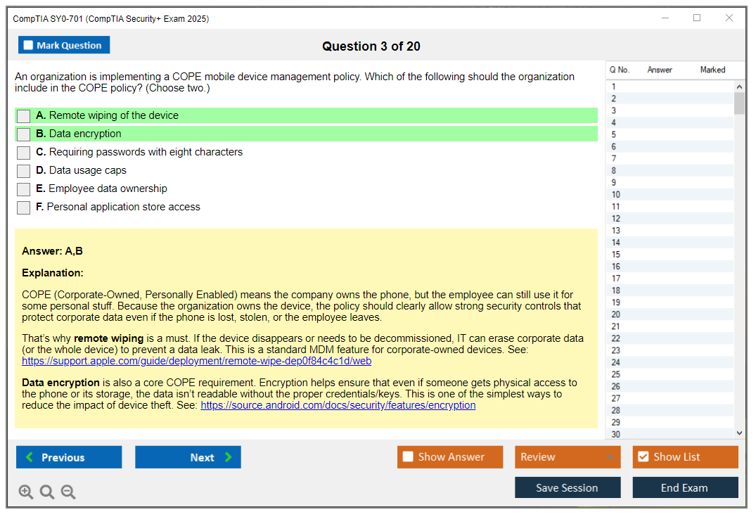 CompTIA SY0-701 (CompTIA Security+ Exam) Exam Simulator Test Engine Exam Prep 3