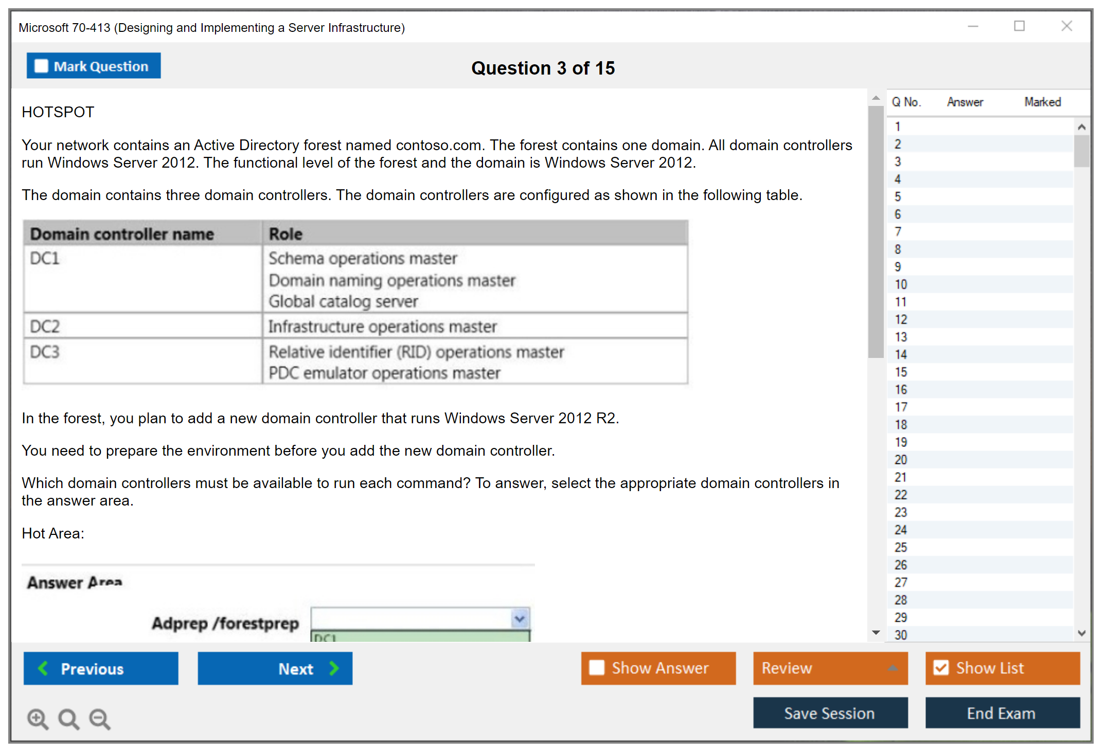Microsoft 70-413 (Designing and Implementing a Server Infrastructure) Exam Simulator Test Engine Exam Prep 3