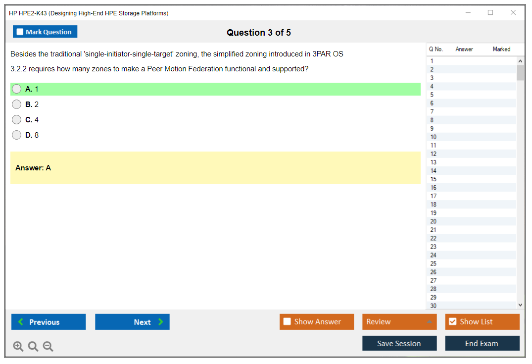 HP HPE2-K43 (Designing High-End HPE Storage Platforms) Exam Simulator Test Engine Exam Prep 3