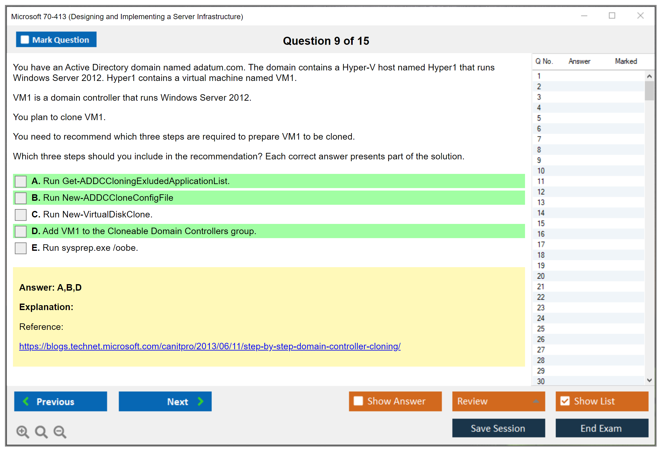 Microsoft 70-413 (Designing and Implementing a Server Infrastructure) Exam Simulator Test Engine Exam Prep 9
