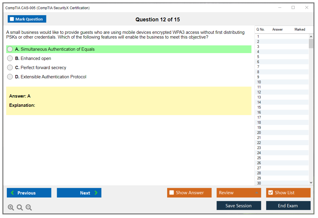 CompTIA CAS-005 (CompTIA SecurityX Certification Exam) Exam Simulator Test Engine Exam Prep 12