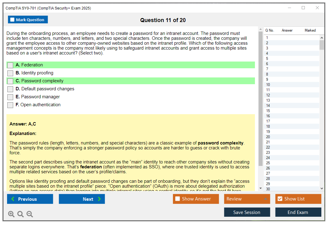 CompTIA SY0-701 (CompTIA Security+ Exam) Exam Simulator Test Engine Exam Prep 11